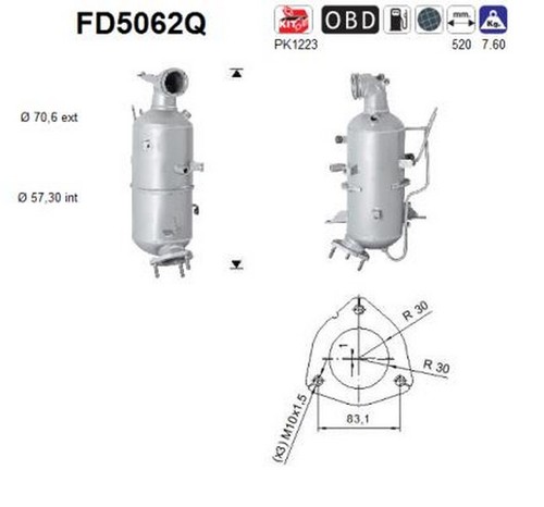 Filtro antiparticolato dpf fap - filtro,